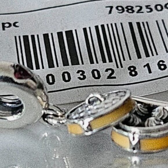 Auth Pandora Sterling Silver Retired Chinese Bao Steamer Dangle Charm 798250CZR - Picture 12 of 13